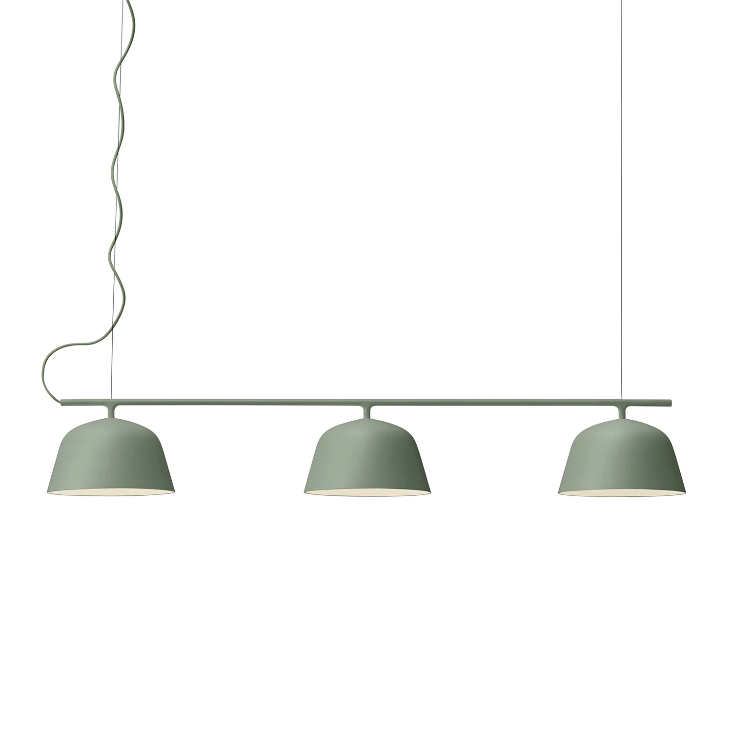 Muuto Ambit Rail Taklampa - Pendellampor Aluminium Dusty Green