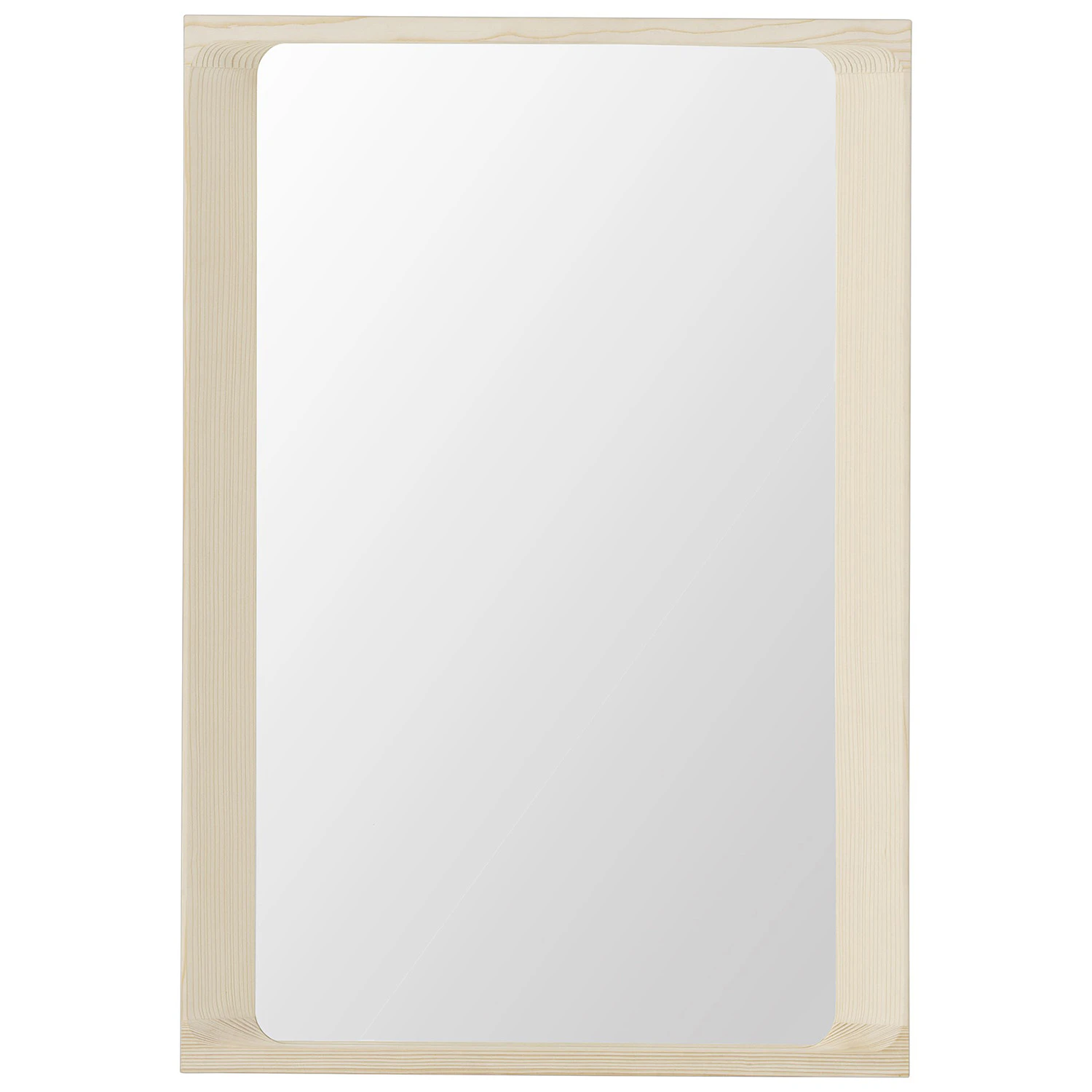 Muuto Arced Spegel 55x80 Cm Spruce - Väggspeglar Trä Gran