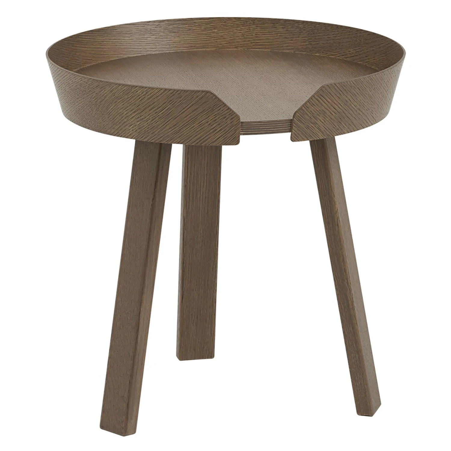 Muuto Around Soffbord S Dark Stained - Soffbord Ask M&ouml;rkbetsad