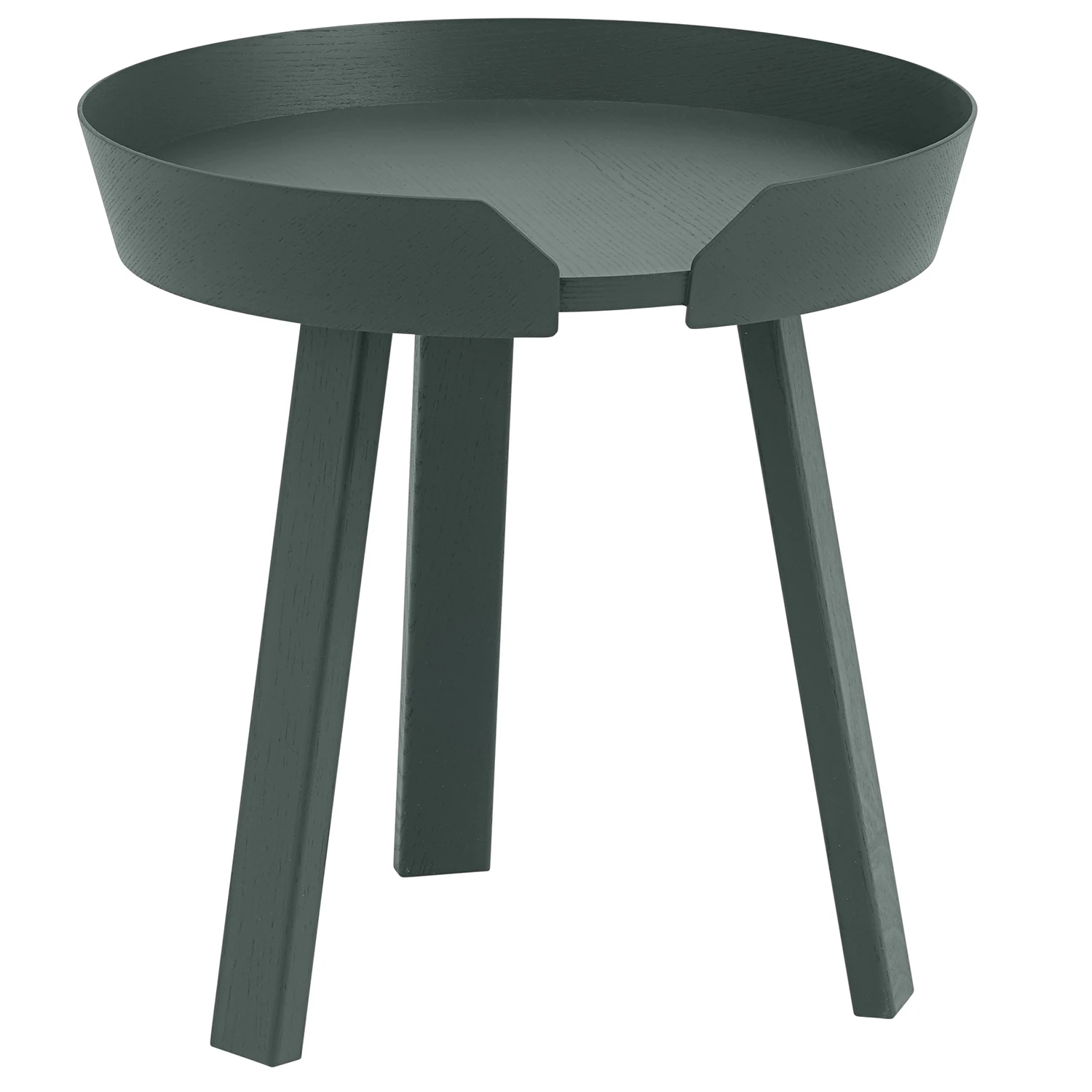 Muuto Around Soffbord S - Soffbord Ask M&ouml;rkgr&ouml;n