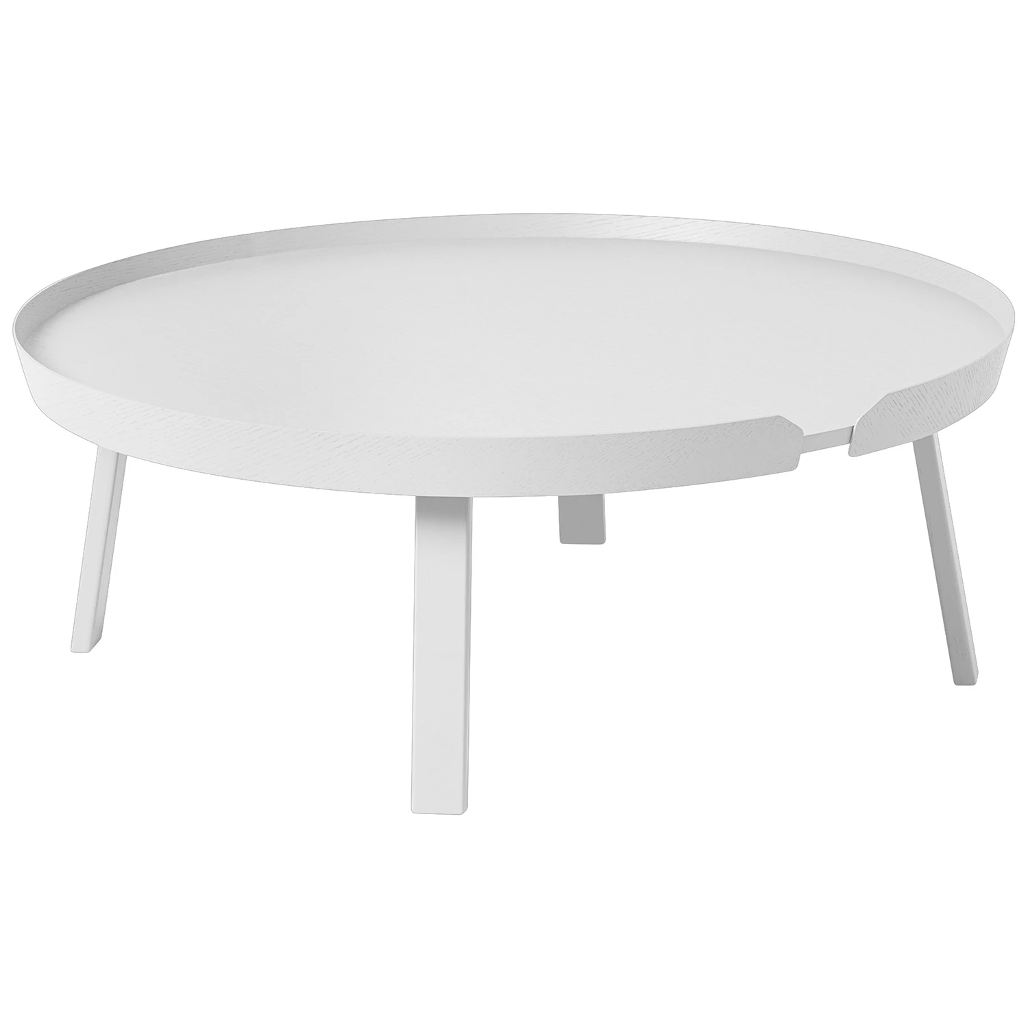 muuto around soffbord xl - soffbord mdf vit
