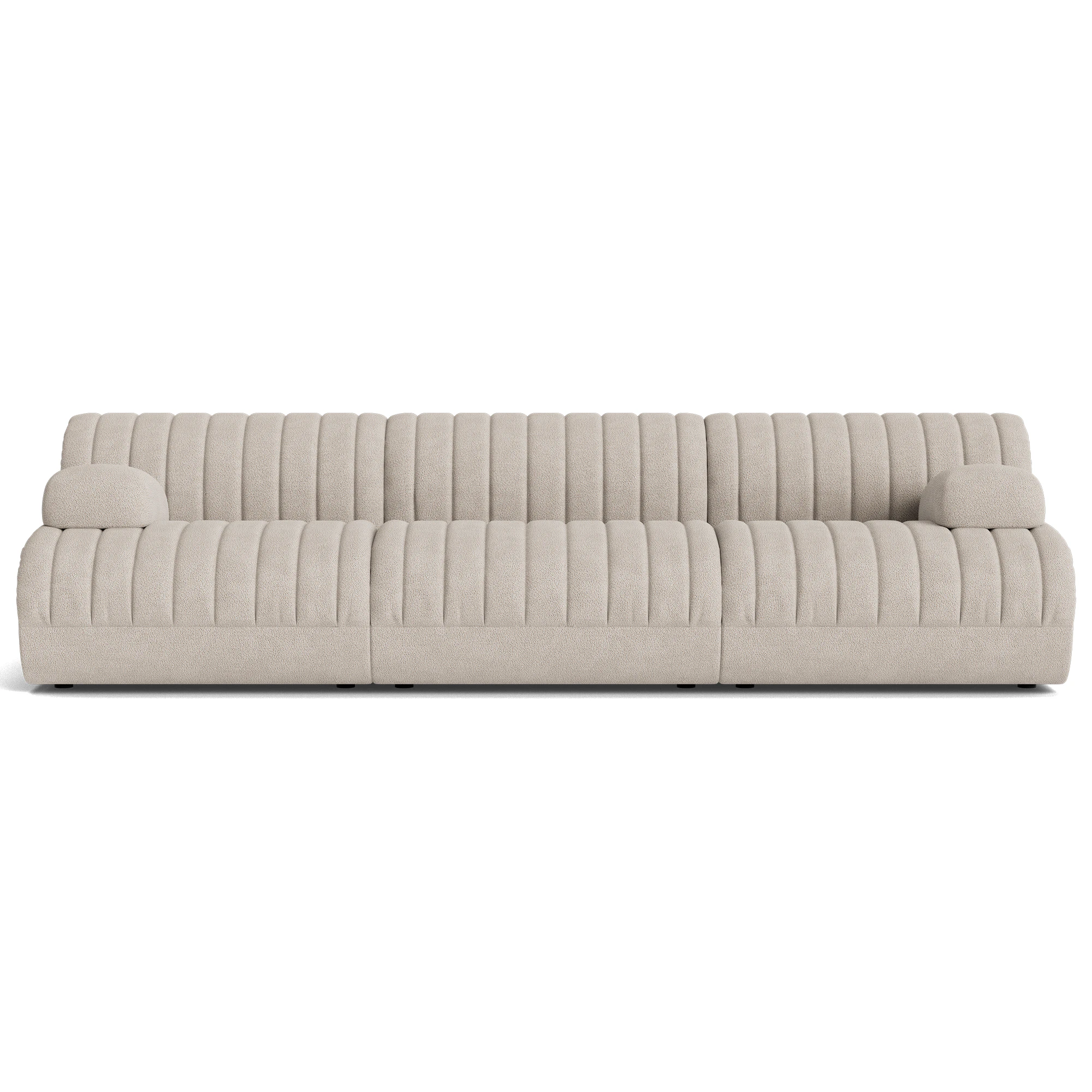 Muuto Coltre 3-sitssoffa Med Armst&ouml;d - 3-sitssoffor Textil Sand