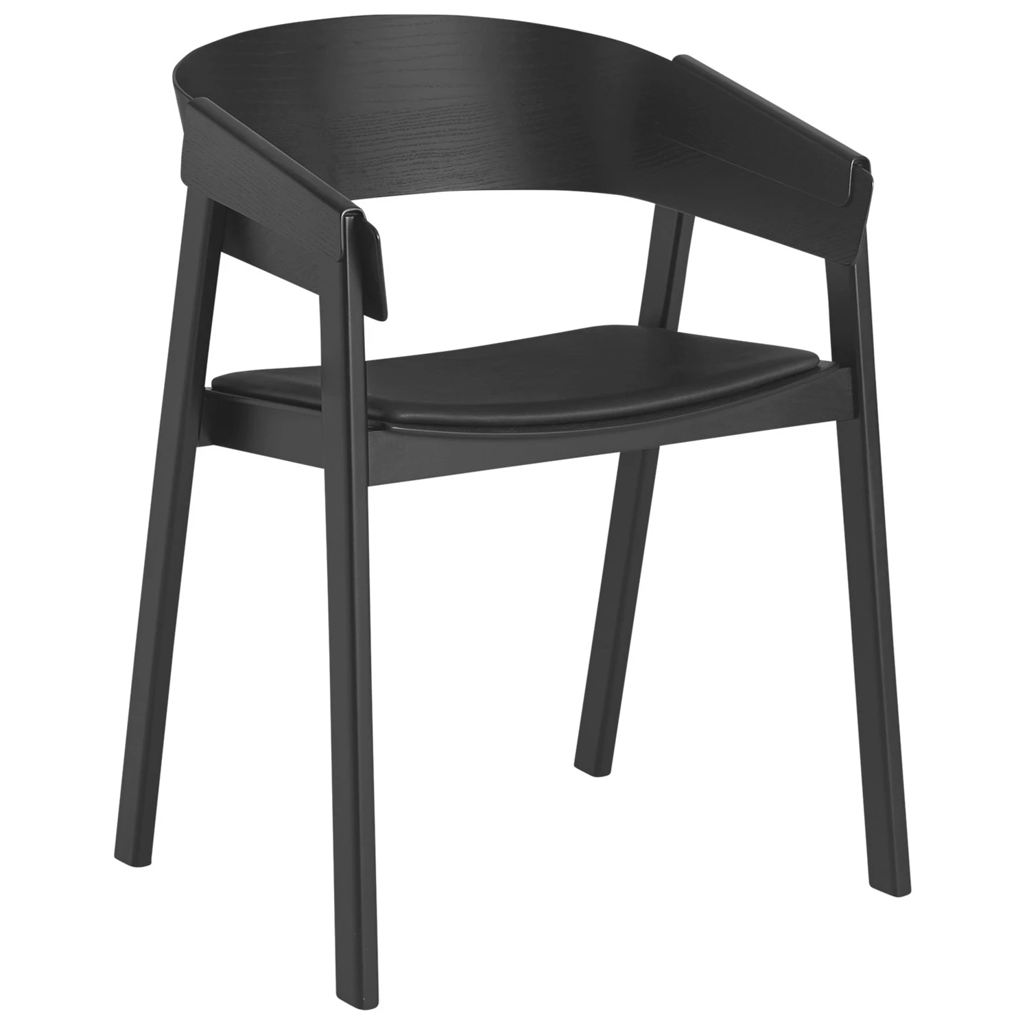 Muuto Cover Karmstol Refine L&auml;der / - Stolar Ek Svart