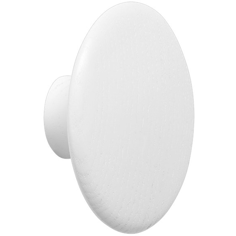 Dots Krok Trä Ø6,5 cm, Vit