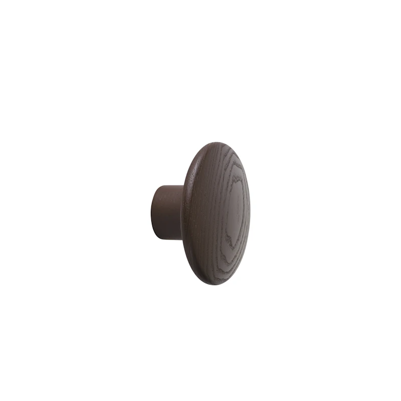 Dots Krok Trä Ø6,5 cm, Brun-Röd