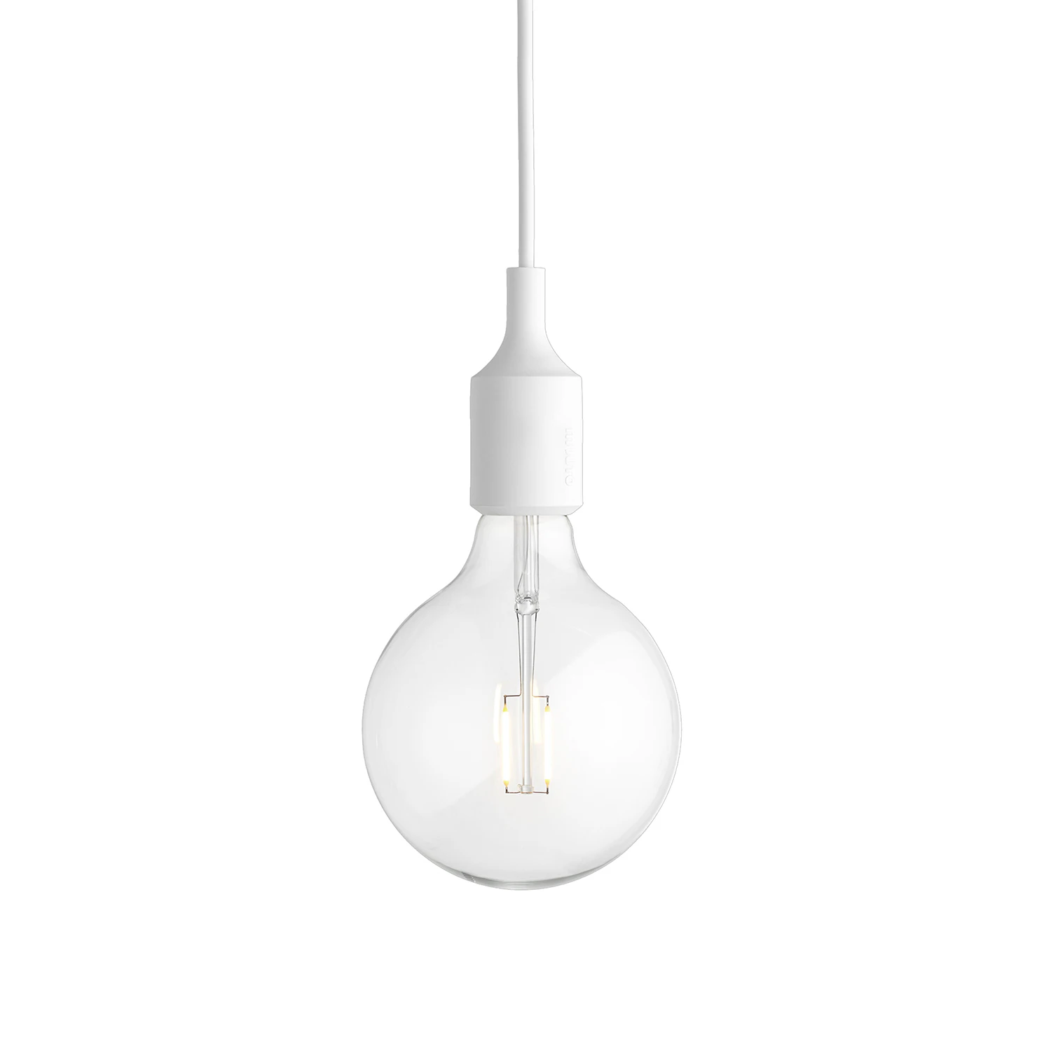 Muuto E27 Pendel - Pendellampor Plast Vit