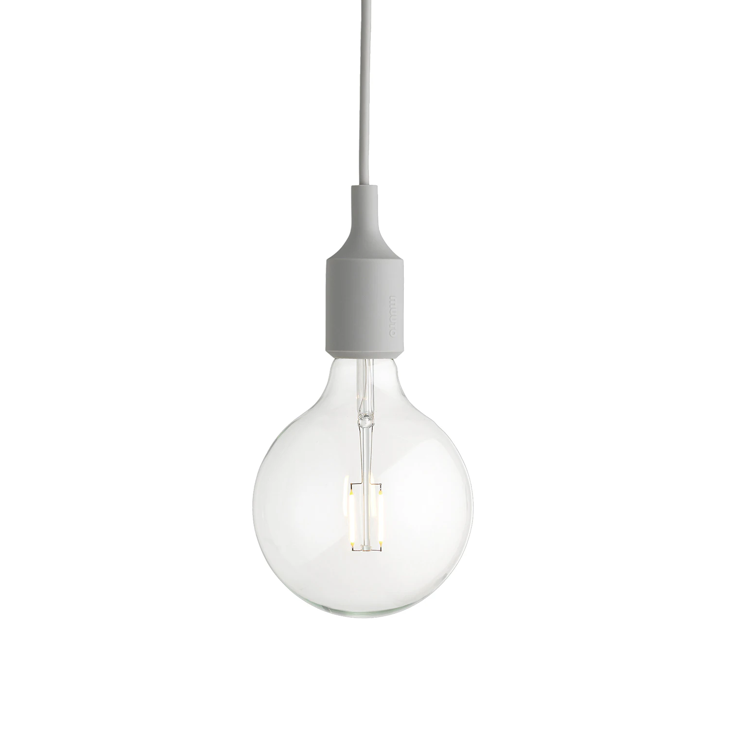 Muuto E27 Pendel - Pendellampor Plast Ljusgrå