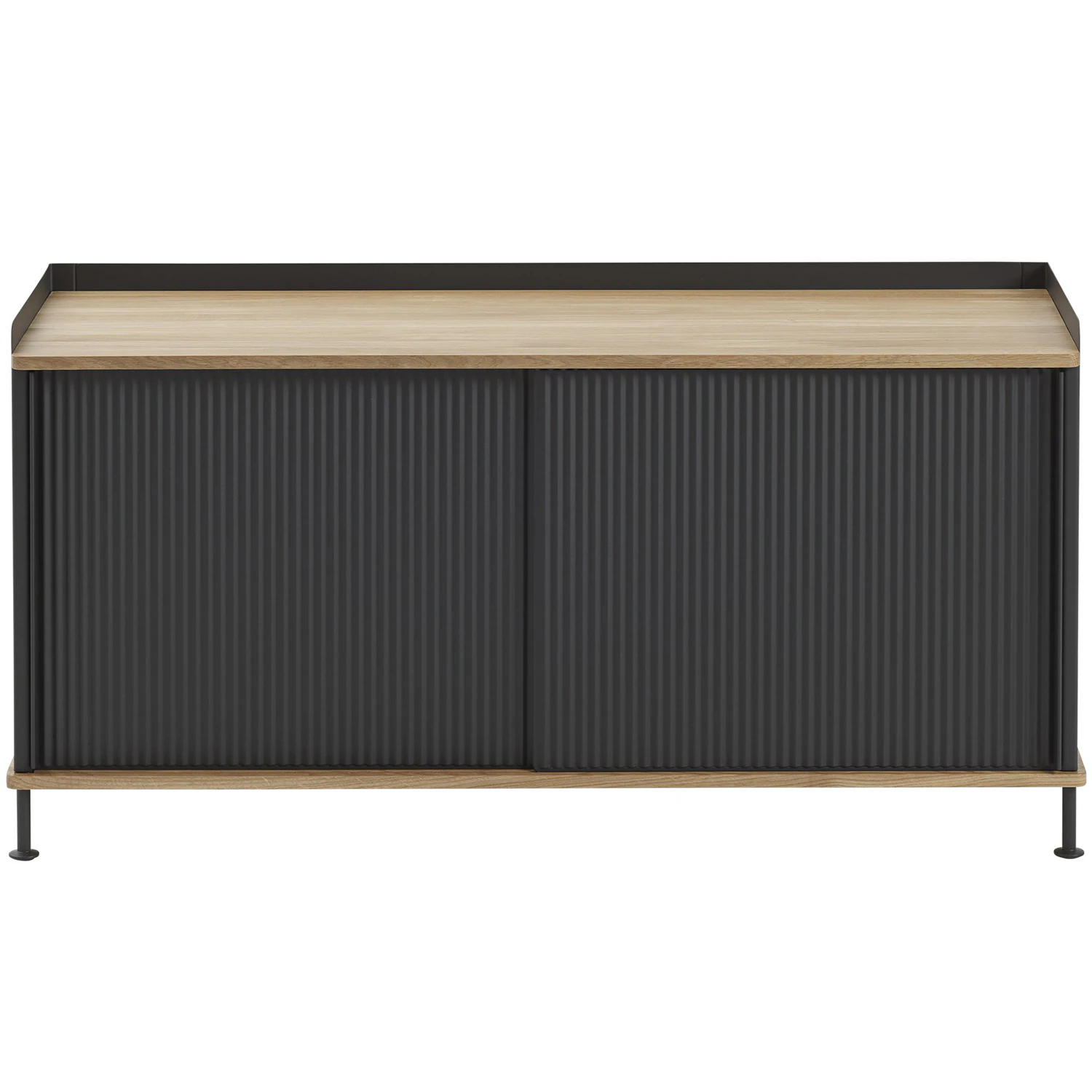 Muuto Enfold Sk&auml;nk 45x124 Cm Lackad Ek / - Sk&auml;nkar & sideboards St&aring;ltr&aring;d Antracit