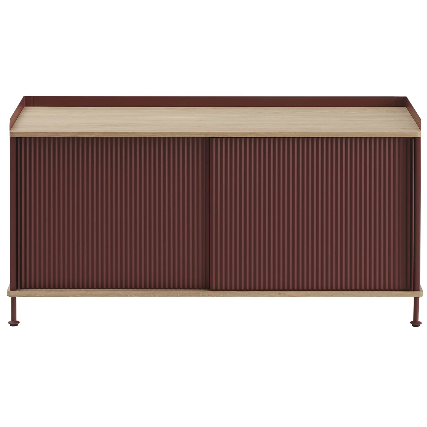 Muuto Enfold Sk&auml;nk 45x124 Cm / Deep Red - Sk&auml;nkar & sideboards St&aring;ltr&aring;d Oljad Ek