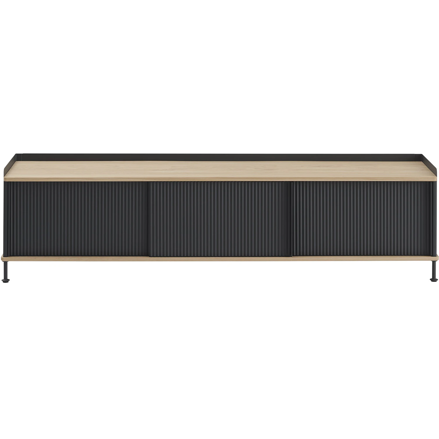 Muuto Enfold Sk&auml;nk 45x186 Cm / Antracit - Sk&auml;nkar & sideboards St&aring;l Oljad Ek