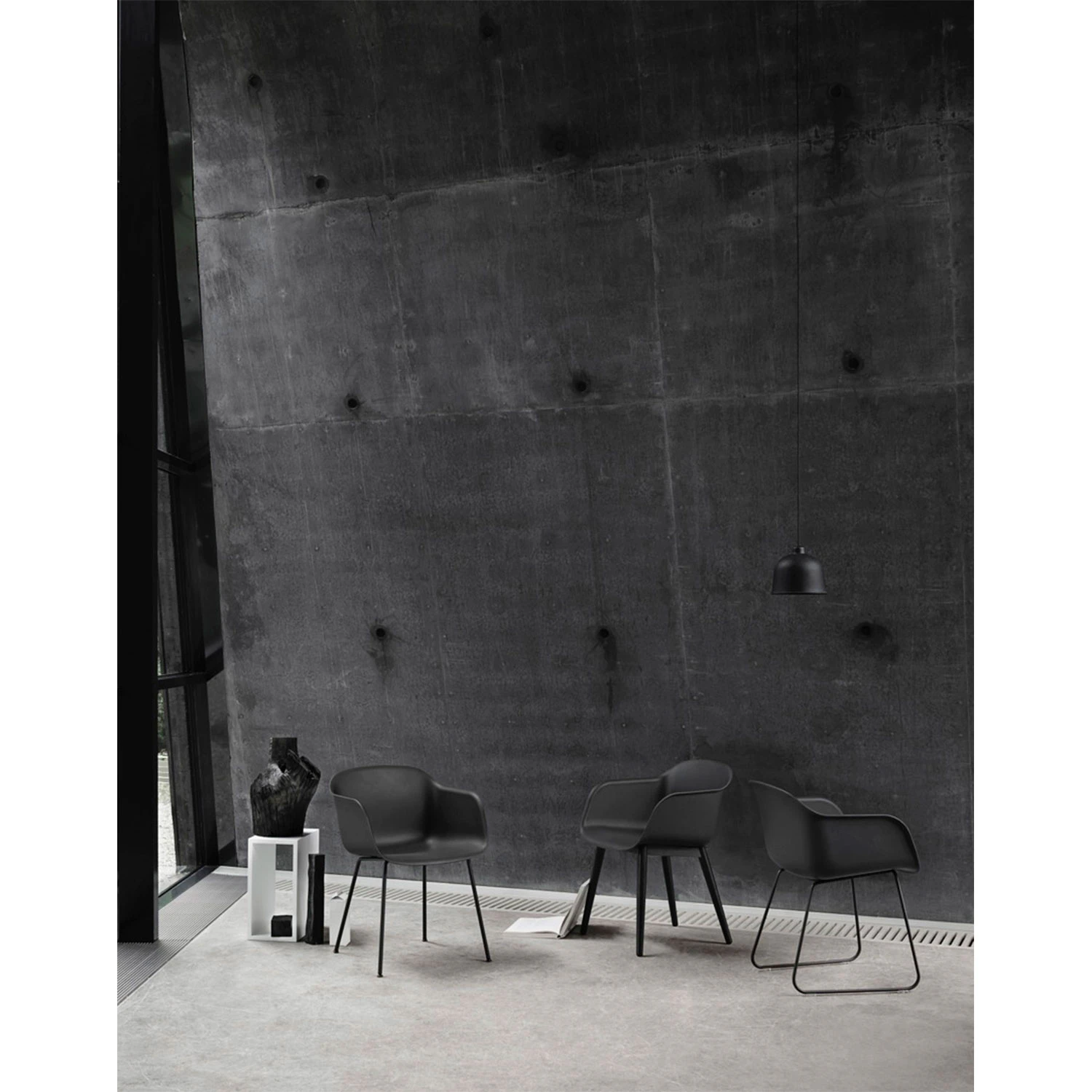 Muuto Fiber Wood Karmstol, svart från Muuto, bild 2