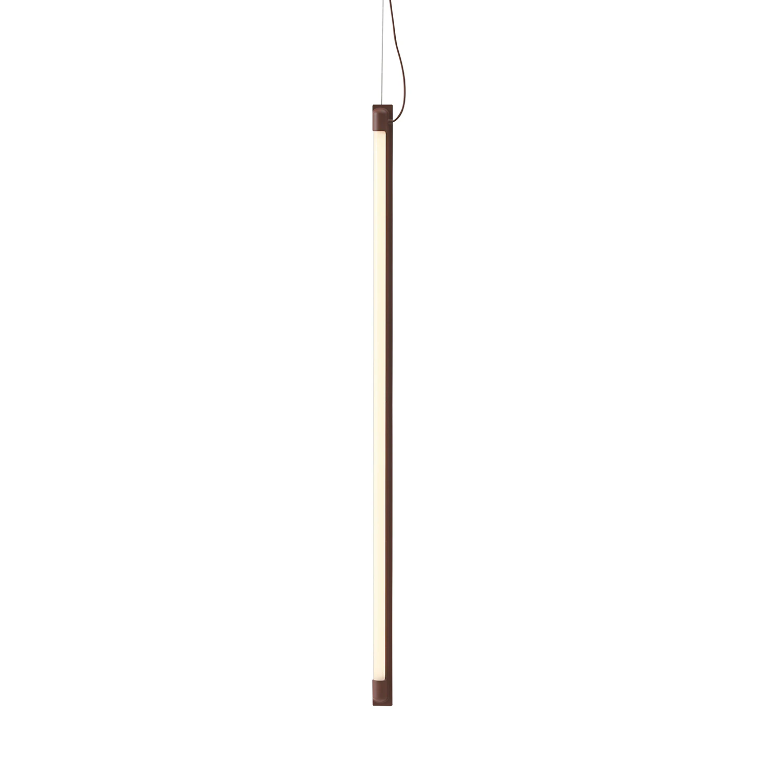 Muuto Fine Suspension Pendel 90 Cm Deep Red - Pendellampor Aluminium Djupröd