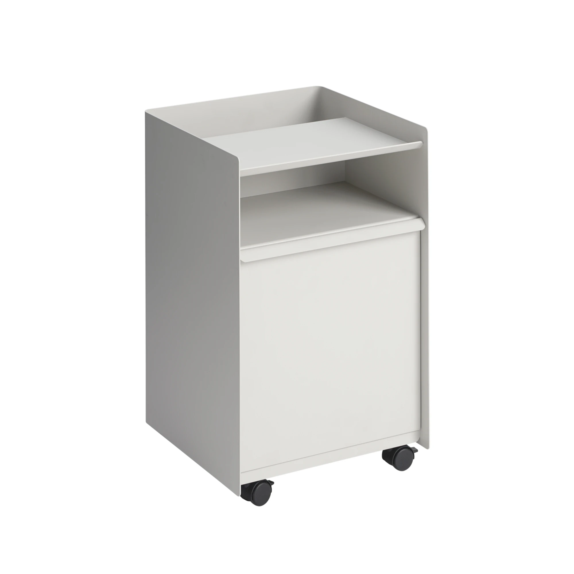 Muuto Folded F&ouml;rvaringsvagn Med D&ouml;rr - Sk&aring;p & vitrinsk&aring;p St&aring;l Gr&aring;