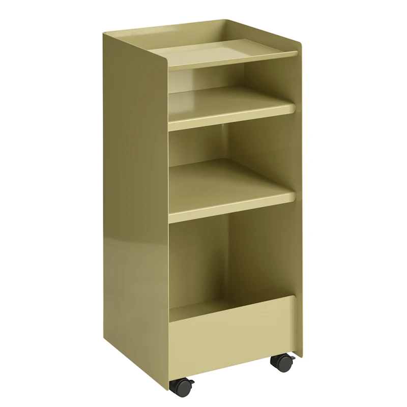 Folded Förvaringsvagn 83 cm, Beige-grön