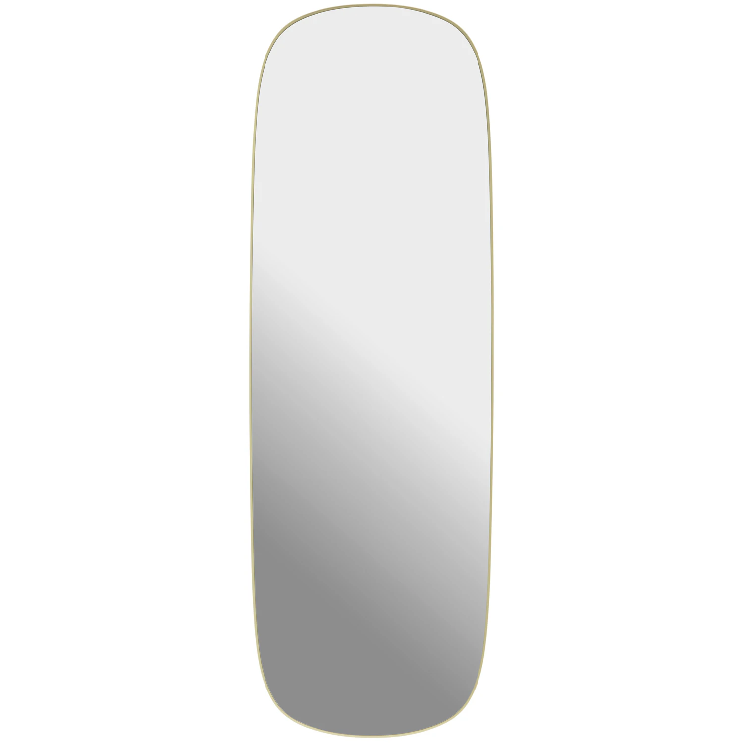 Muuto Framed Spegel 150 Cm Ljusgul / - Väggspeglar Spegelglas Klar