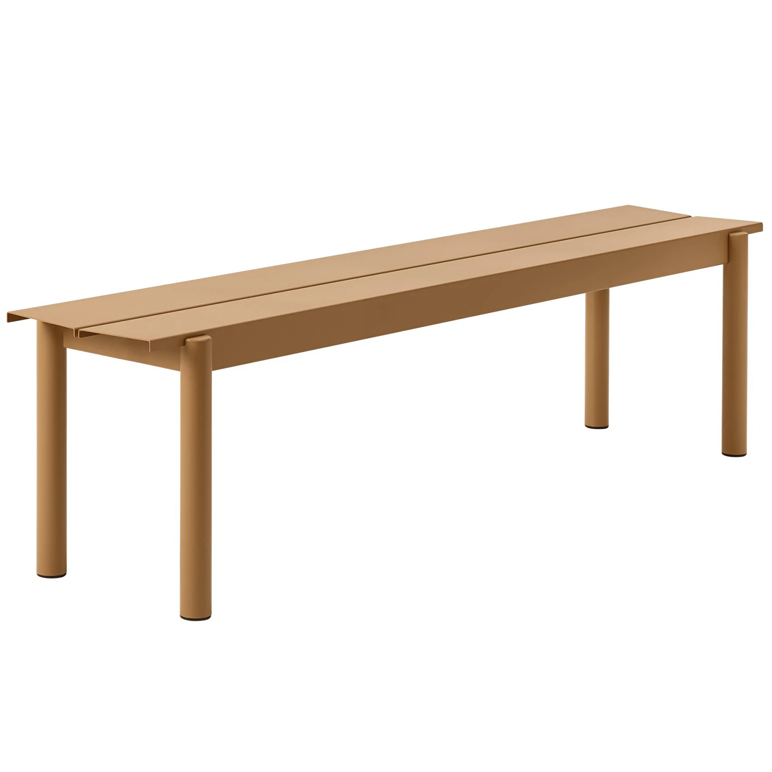 Muuto Linear B&auml;nk 170 Cm - B&auml;nkar St&aring;l Burnt Orange