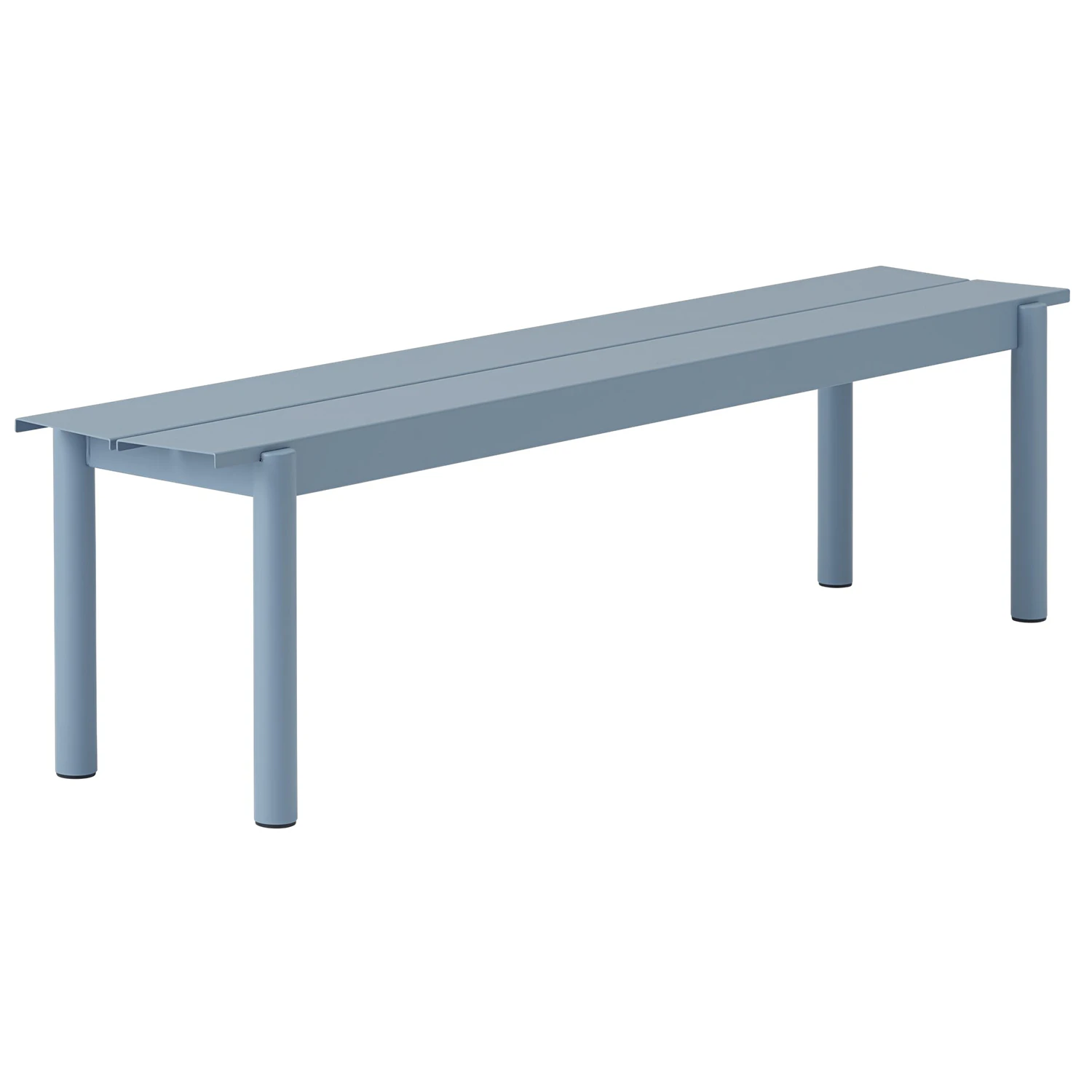 Muuto Linear B&auml;nk 170 Cm - B&auml;nkar St&aring;l Pale Blue