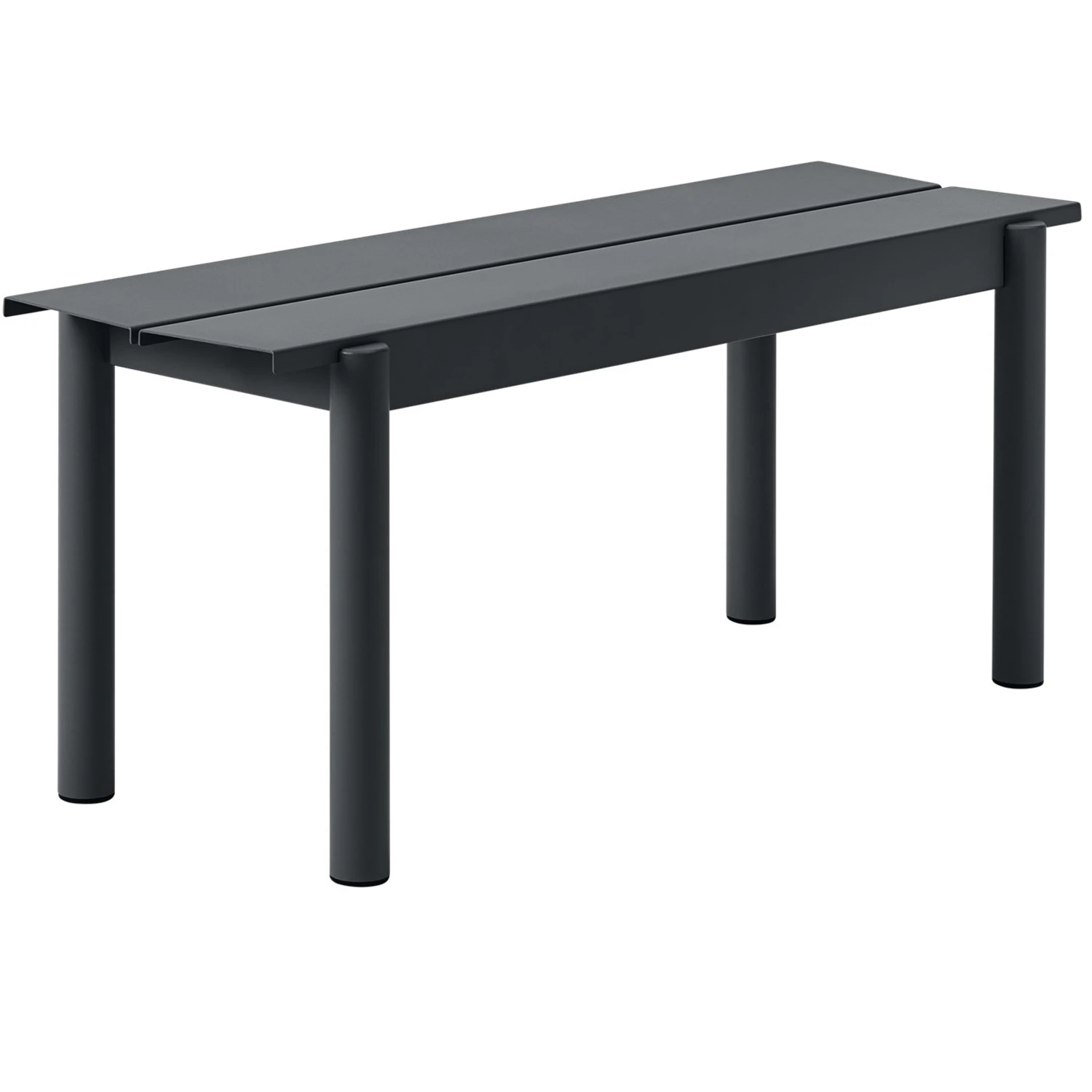 muuto linear bänk 110 cm - bänkar stål antracit