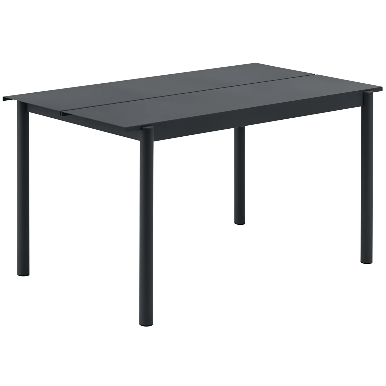Muuto Linear Bord 75x140 Cm - Trädgårdsbord Stål Antracit