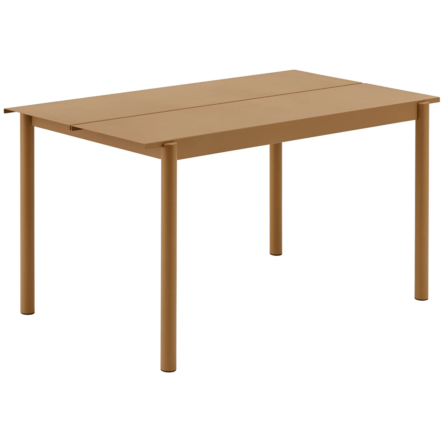 Muuto Linear Bord 75x140 Cm - Trädgårdsbord Stål Burnt Orange