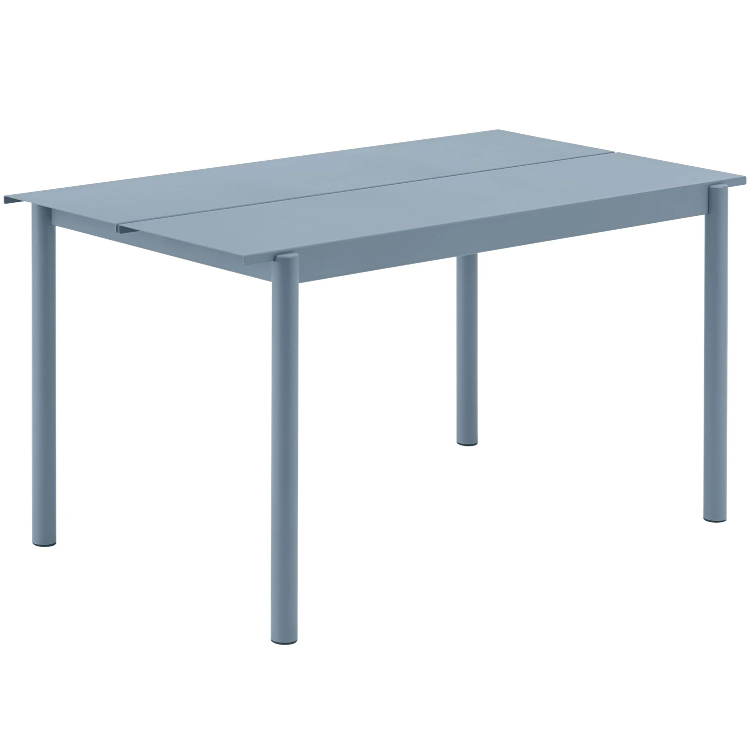 Muuto Linear Bord 75x140 Cm - Trädgårdsbord Stål Pale Blue