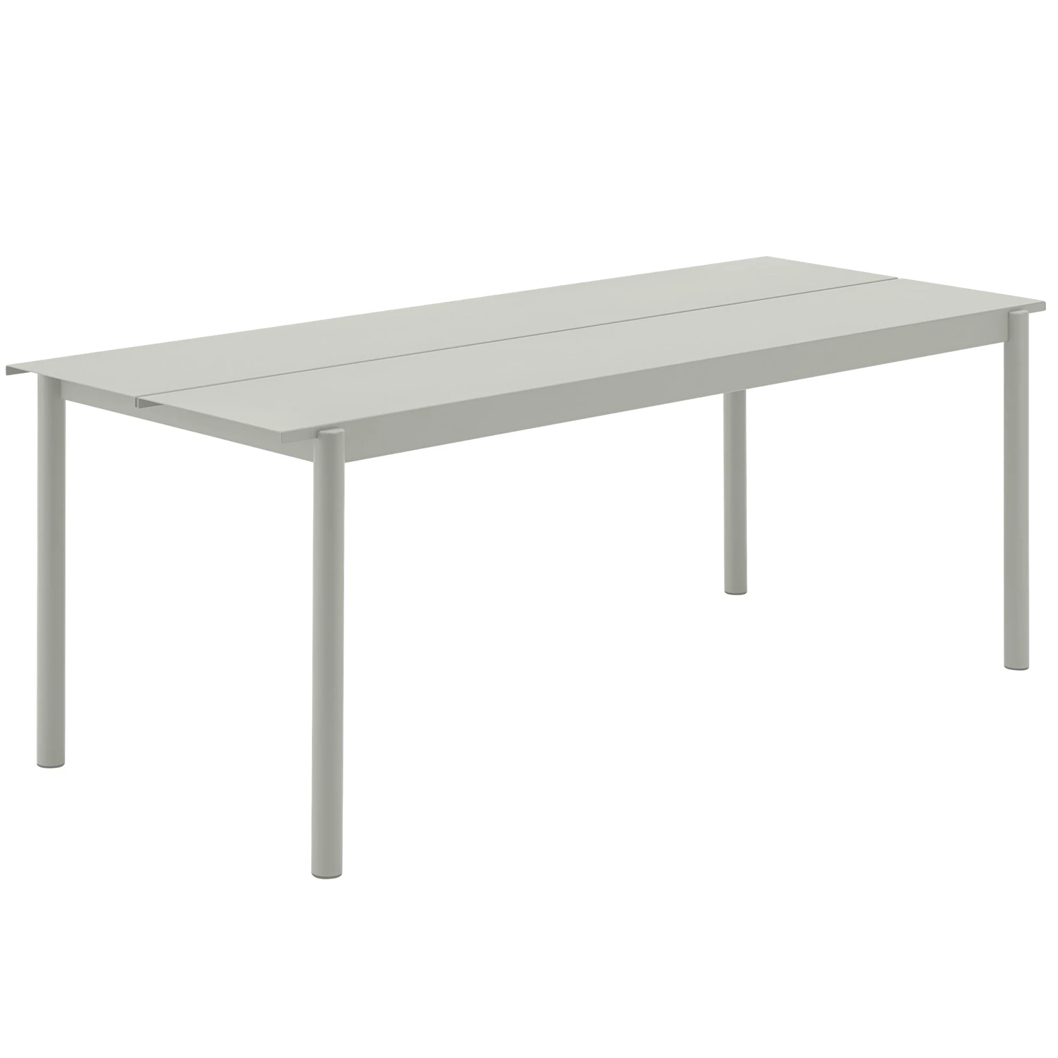 Muuto Linear Bord 75x200 Cm - Trädgårdsbord Stål Grå