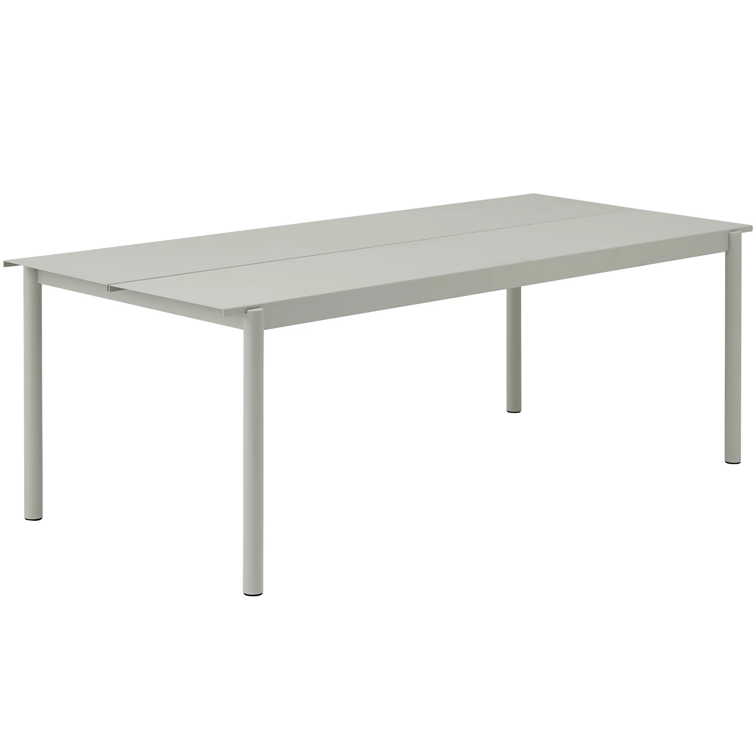 Muuto Linear Bord 90x220 Cm - Trädgårdsbord Stål Grå