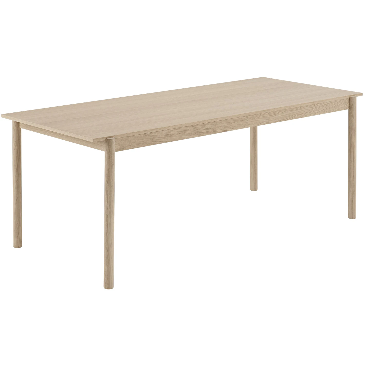 muuto linear bord trä 90x200 cm - fanér ek