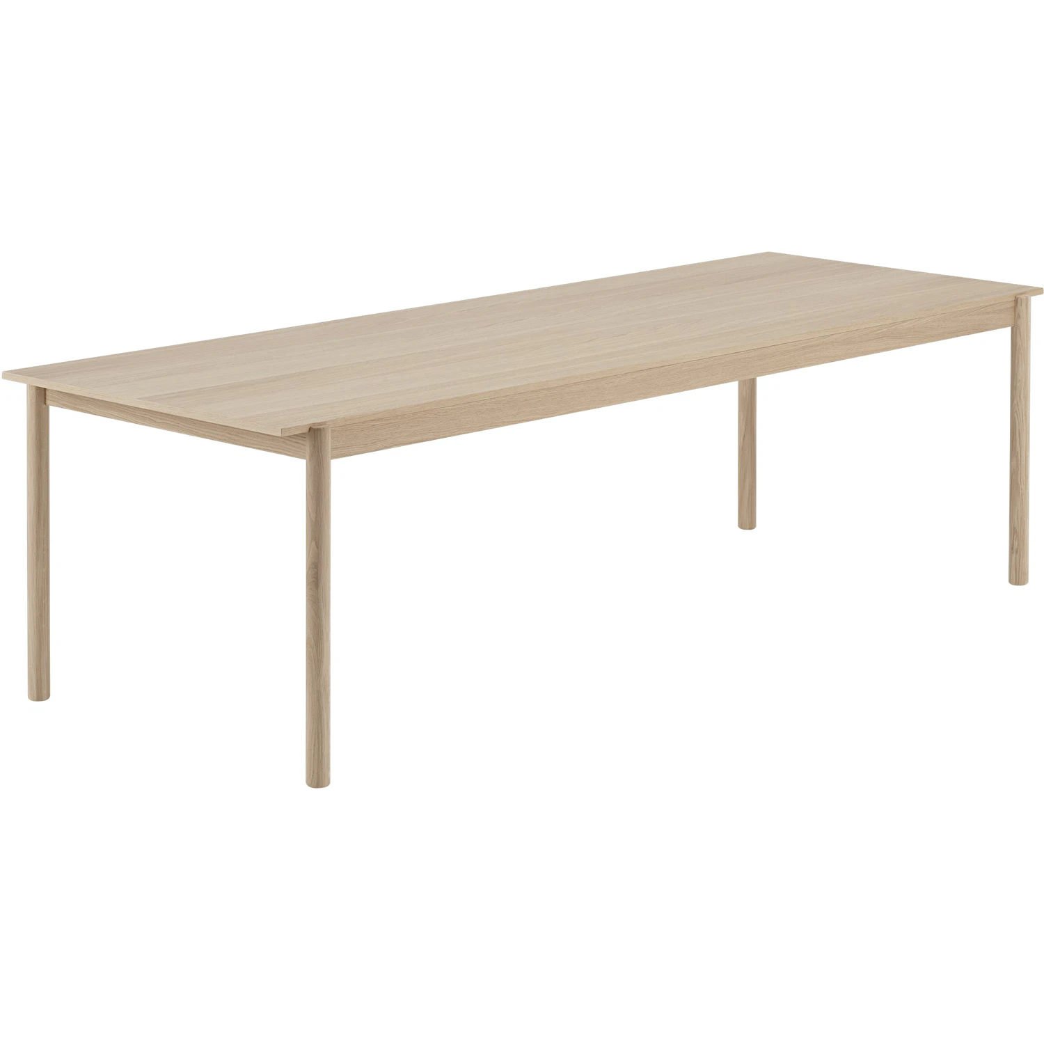muuto linear bord trä 90x260 cm - fanér ek
