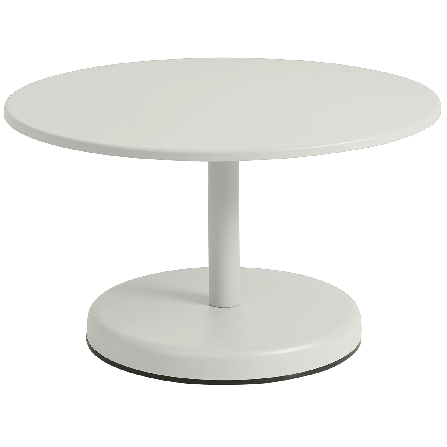 Muuto Linear Soffbord &Oslash;70x40 Cm - Soffbord utomhus St&aring;l Gr&aring;