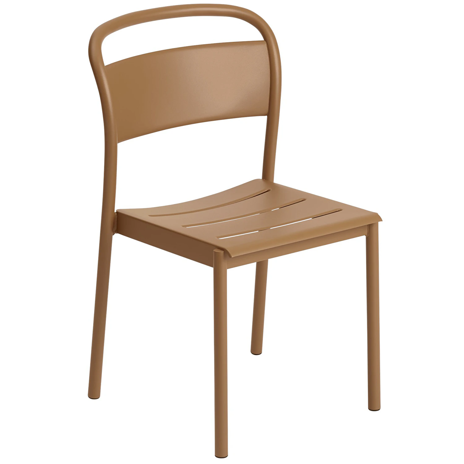 Muuto Linear Stol St&aring;l - Tr&auml;dg&aring;rdsstolar Pulverlackat St&aring;l Burnt Orange