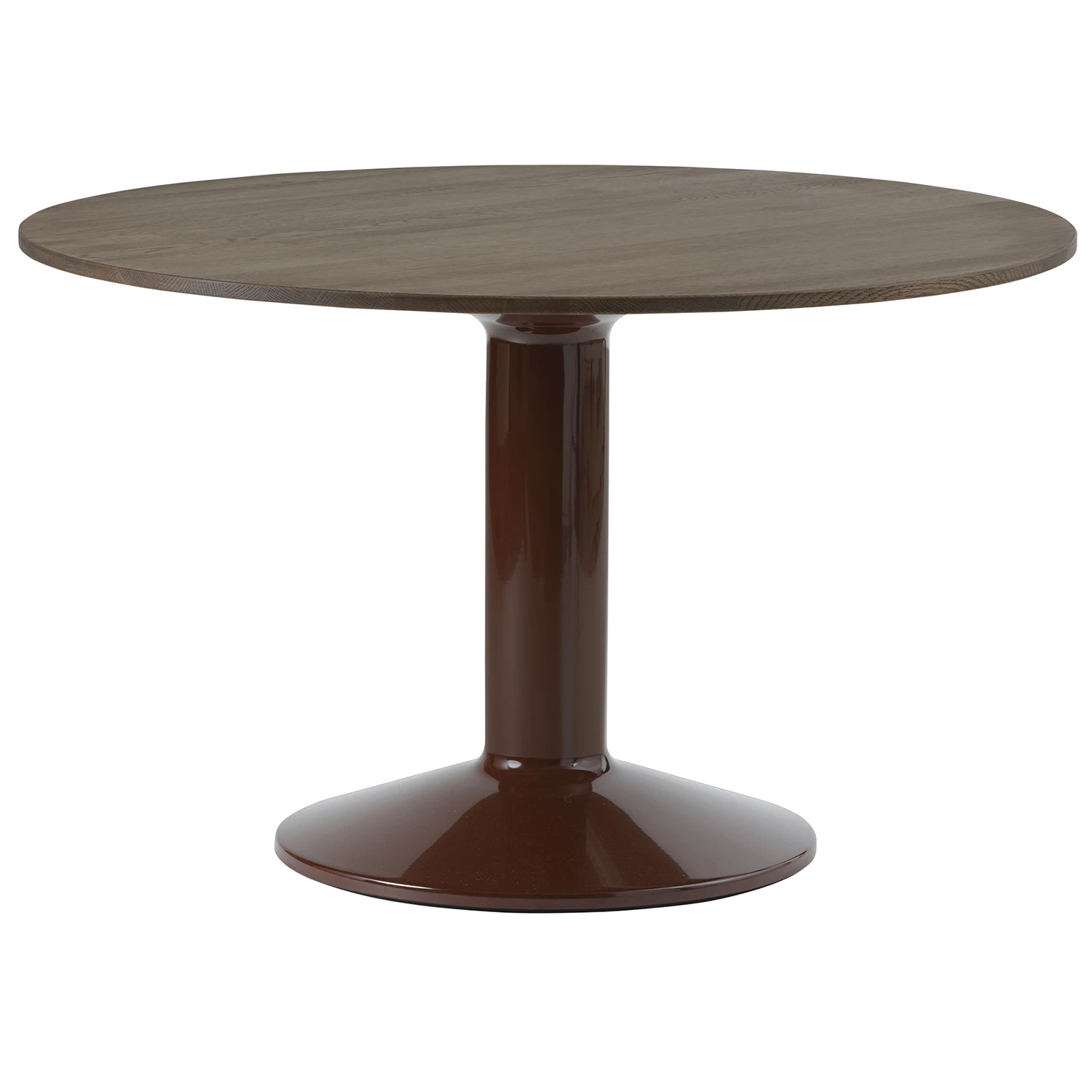 Muuto Midst Matbord &Oslash;120 Cm M&ouml;rkoljad / - Matbord & Barbord Ek M&ouml;rkr&ouml;d