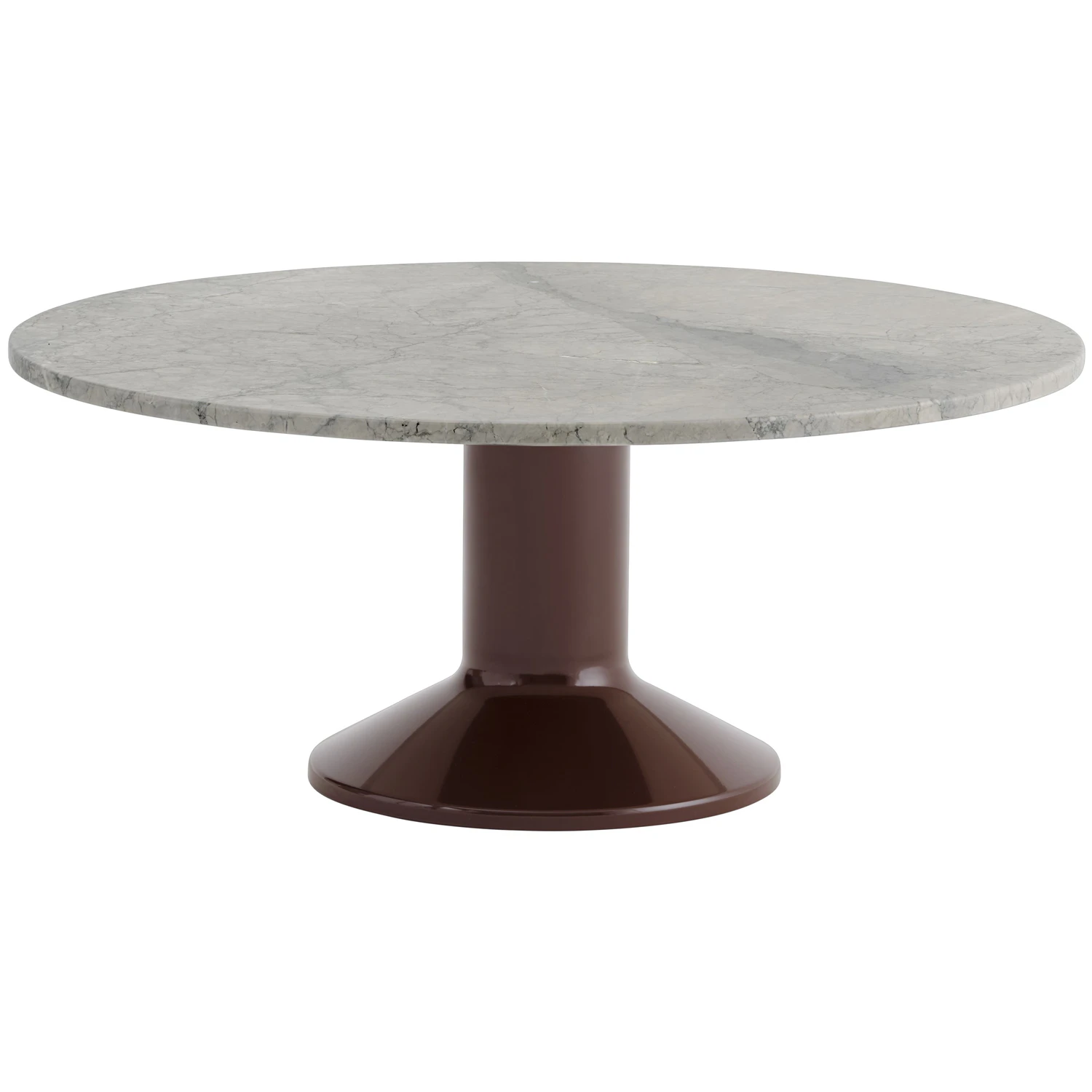 muuto midst soffbord ø90 cm grå / - soffbord marmor mörkröd