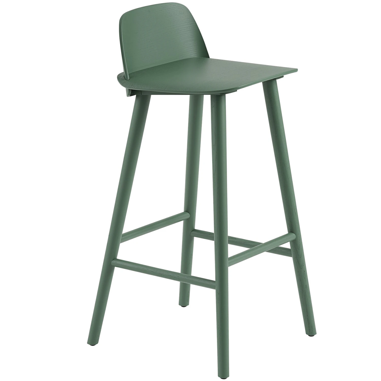Muuto Nerd Barstol 75 Cm - Barstolar Askfan&eacute;r Gr&ouml;n
