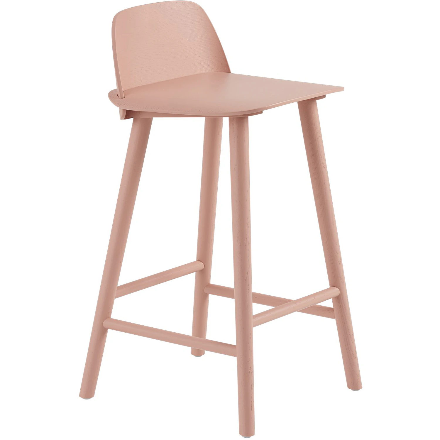 Muuto Nerd Barstol 65 Cm - Barstolar Askfan&eacute;r Tan Rose