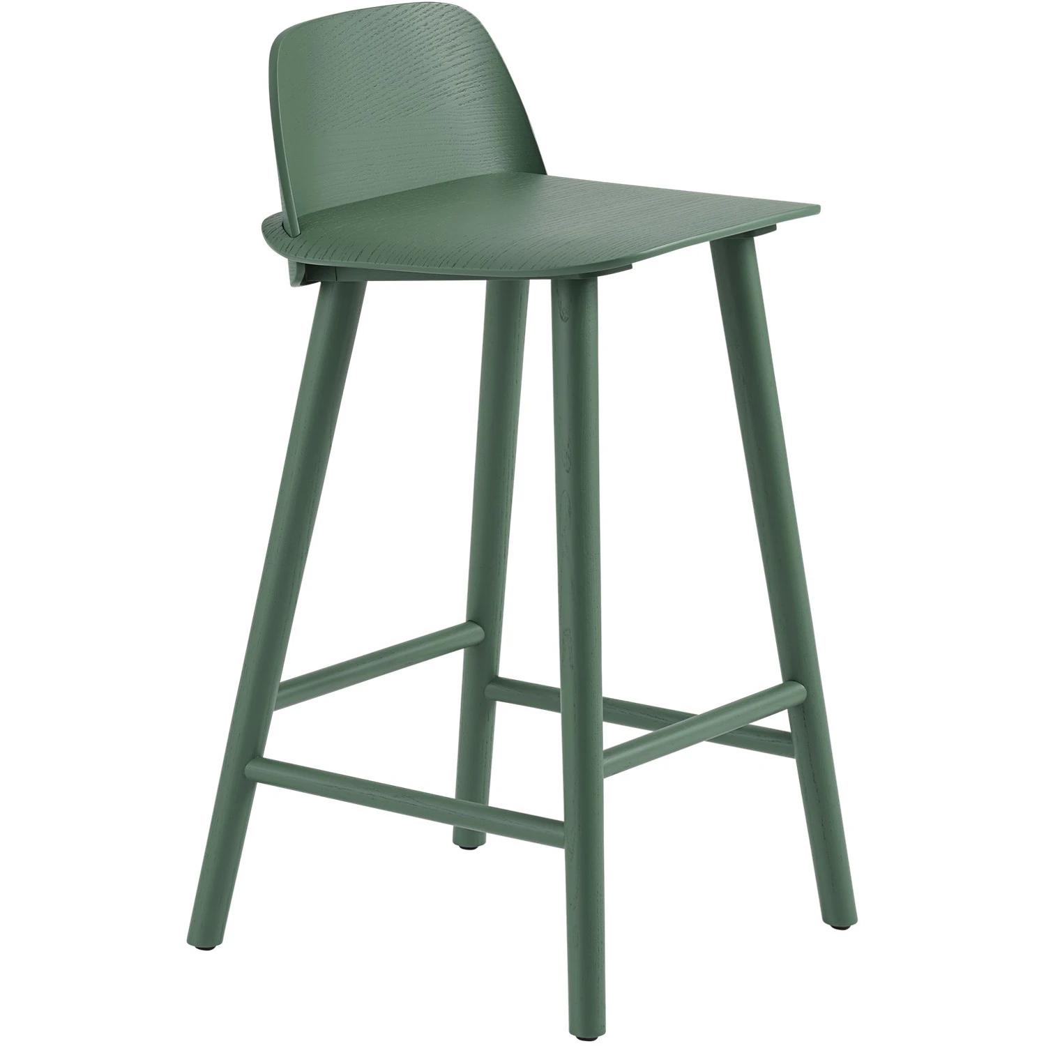 Muuto Nerd Barstol 65 Cm - Barstolar Askfan&eacute;r Gr&ouml;n
