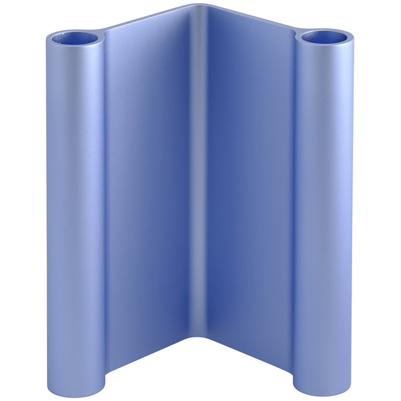 Pair Ljushållare 18 cm, Ljusblå