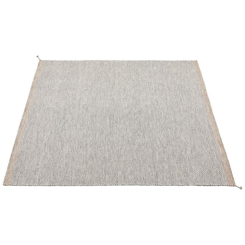 Ply Ullmatta 240x240 cm, Svart / Vit