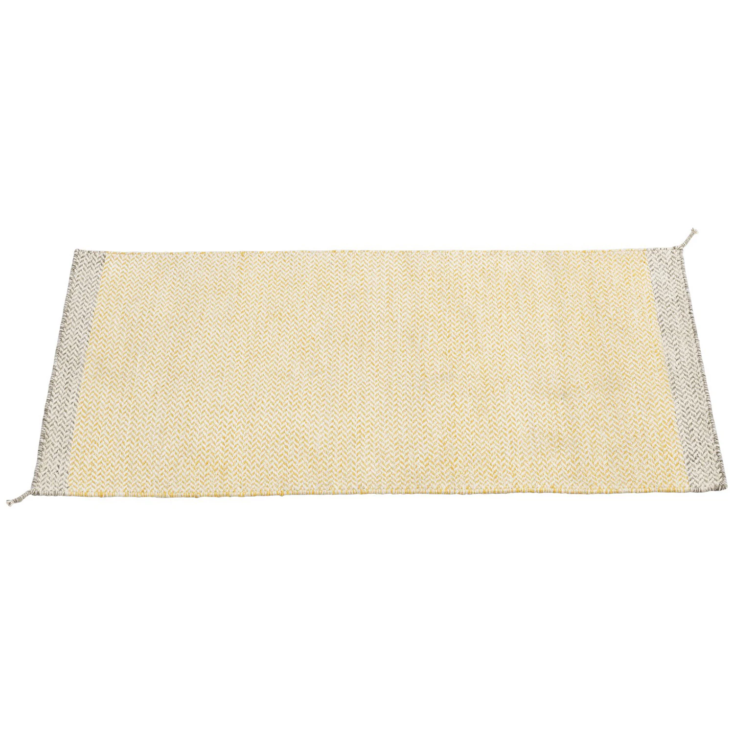 Muuto Ply Ullmatta 85x140 Cm - Enfärgade mattor Nyzeeländsk Ull Gul