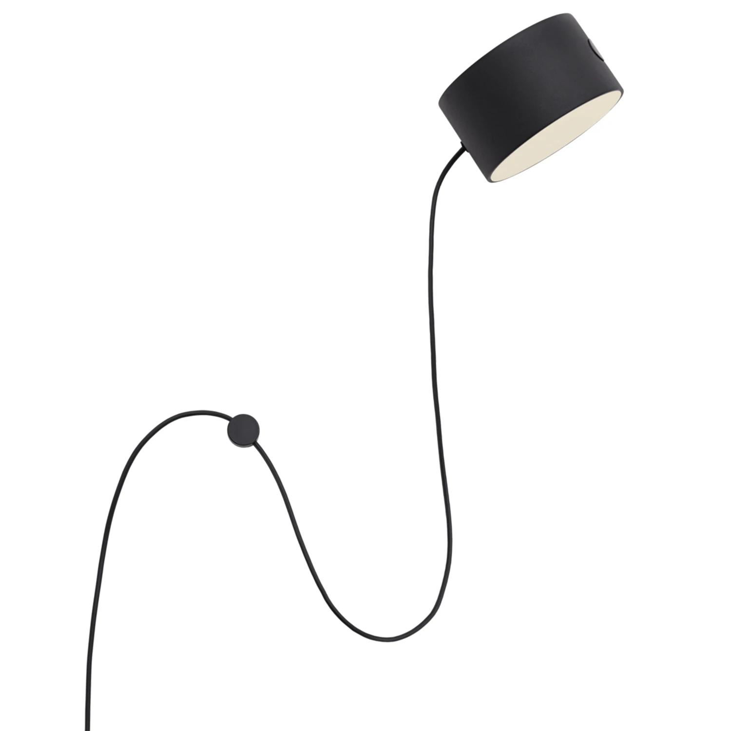 Muuto Post V&auml;gglampa - V&auml;gglampor Silikon Svart