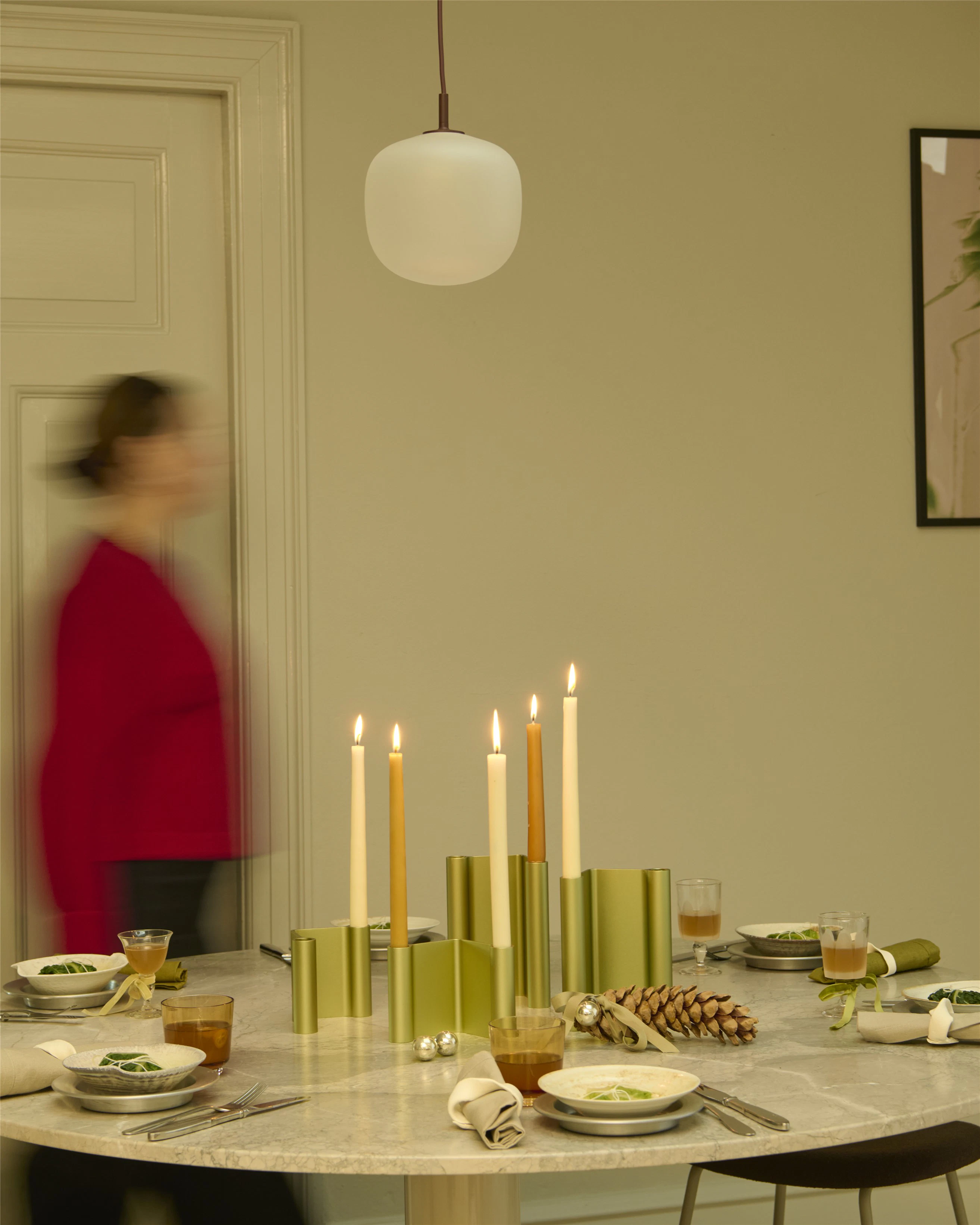 Muuto Raise Glas 2-pack 20 Cl Ochre, ockra från Muuto, bild 3