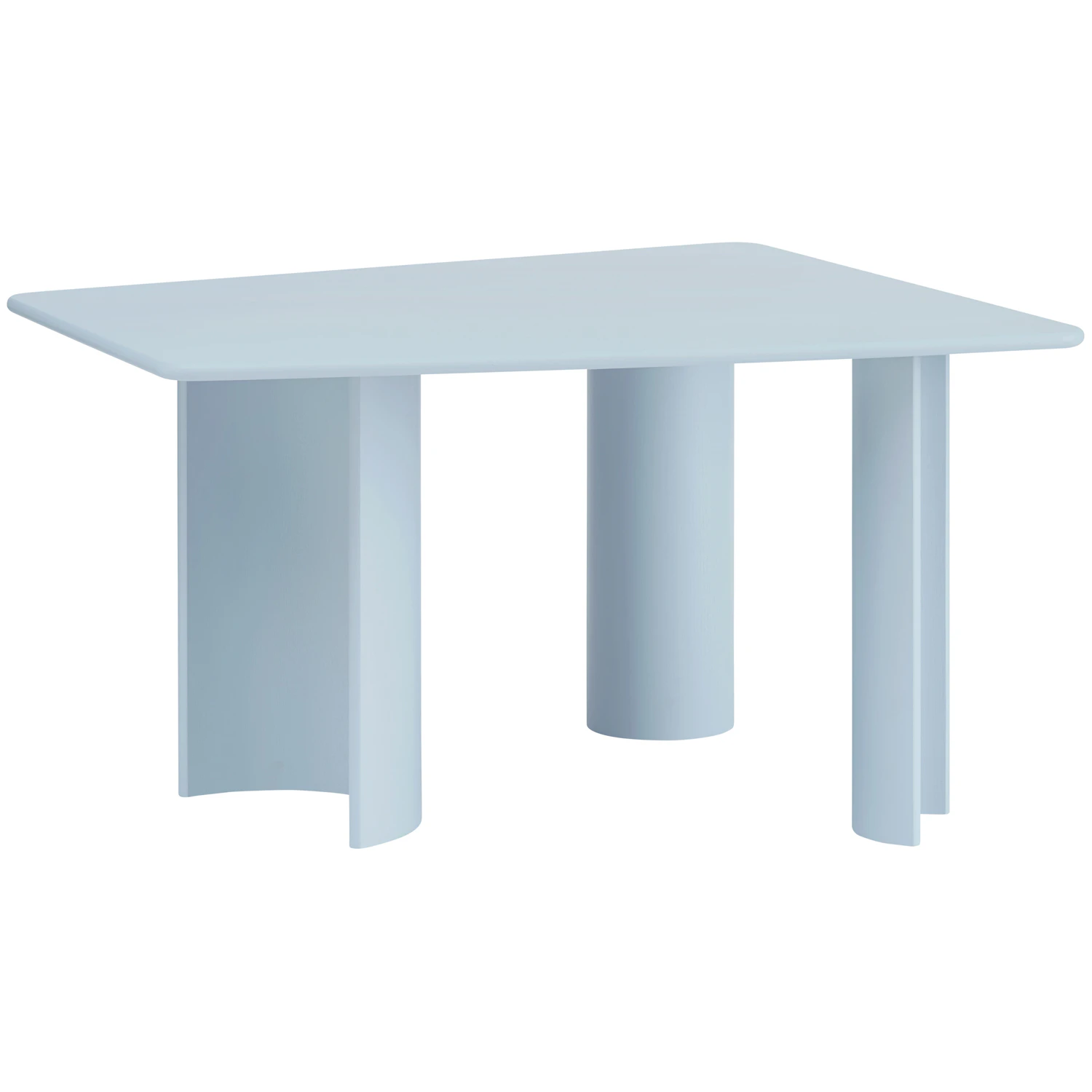 muuto re-norm matbord 120x130 cm - askfanér ljusblå