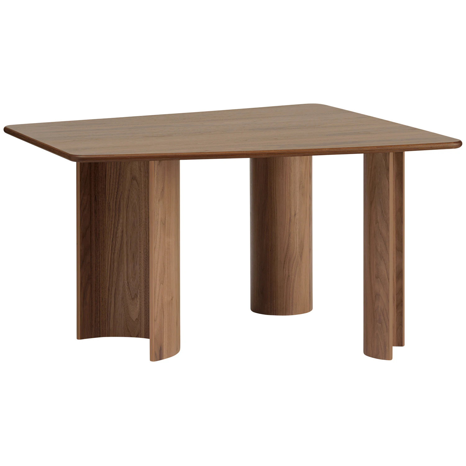 muuto re-norm matbord 120x130 cm - sfanér valnöt