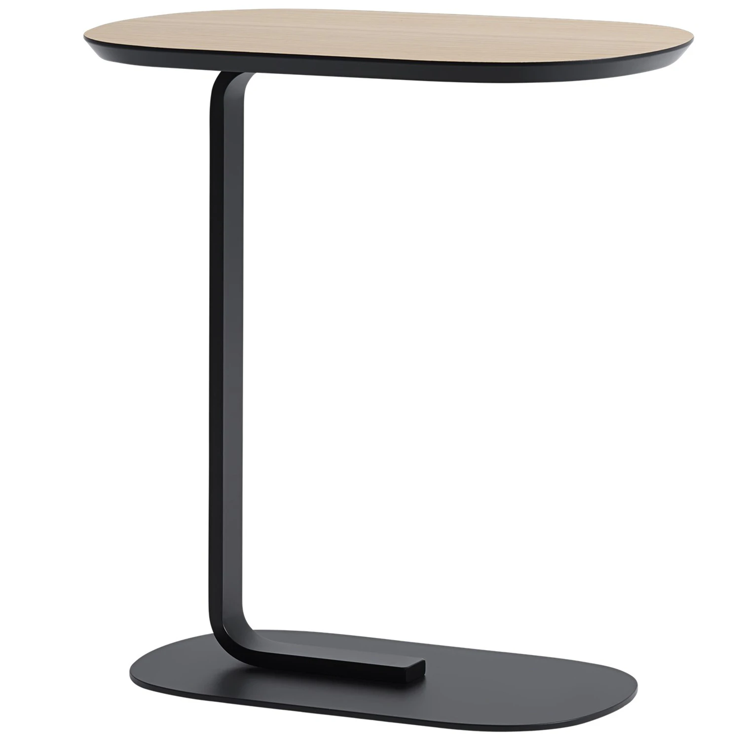 Muuto Relate Sidobord Ek / - Sidobord & Avlastningsbord Laminat Svart