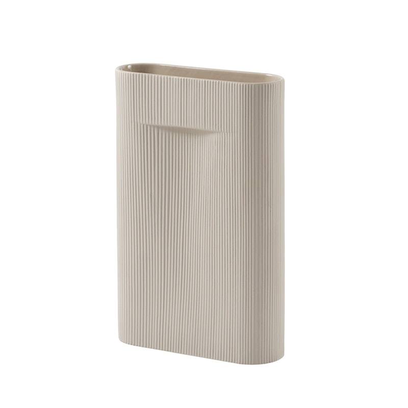 Ridge Vas 48 cm, Beige