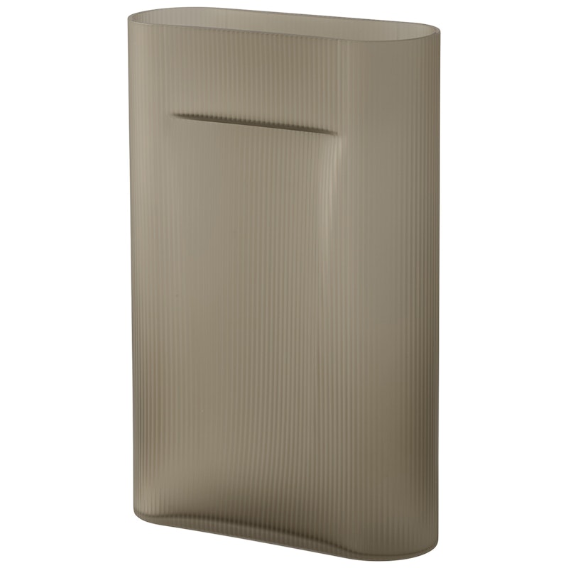 Ridge Vas Frostat Glas 48,5 cm, Taupe