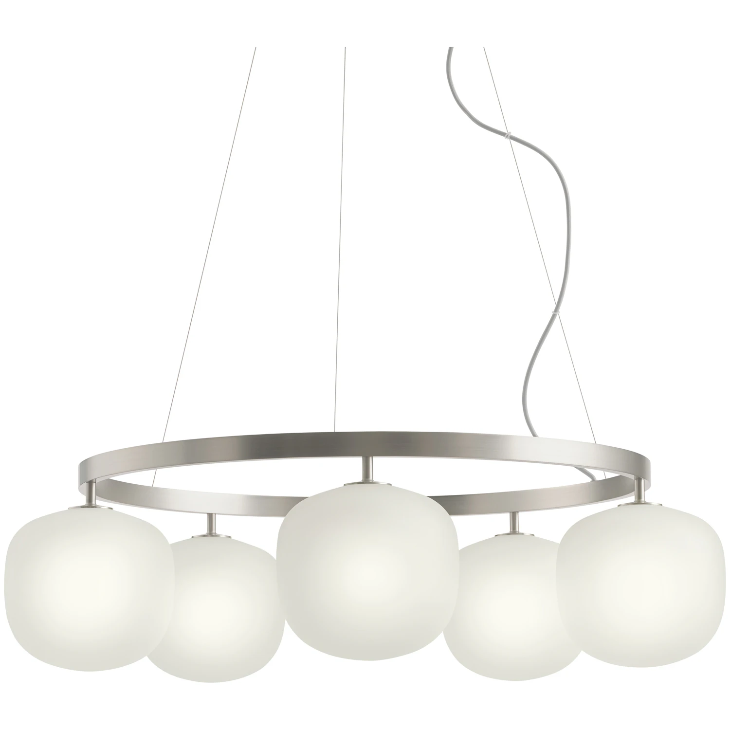 Muuto Rime Ljuskrona 80 Cm - Pendellampor Aluminium