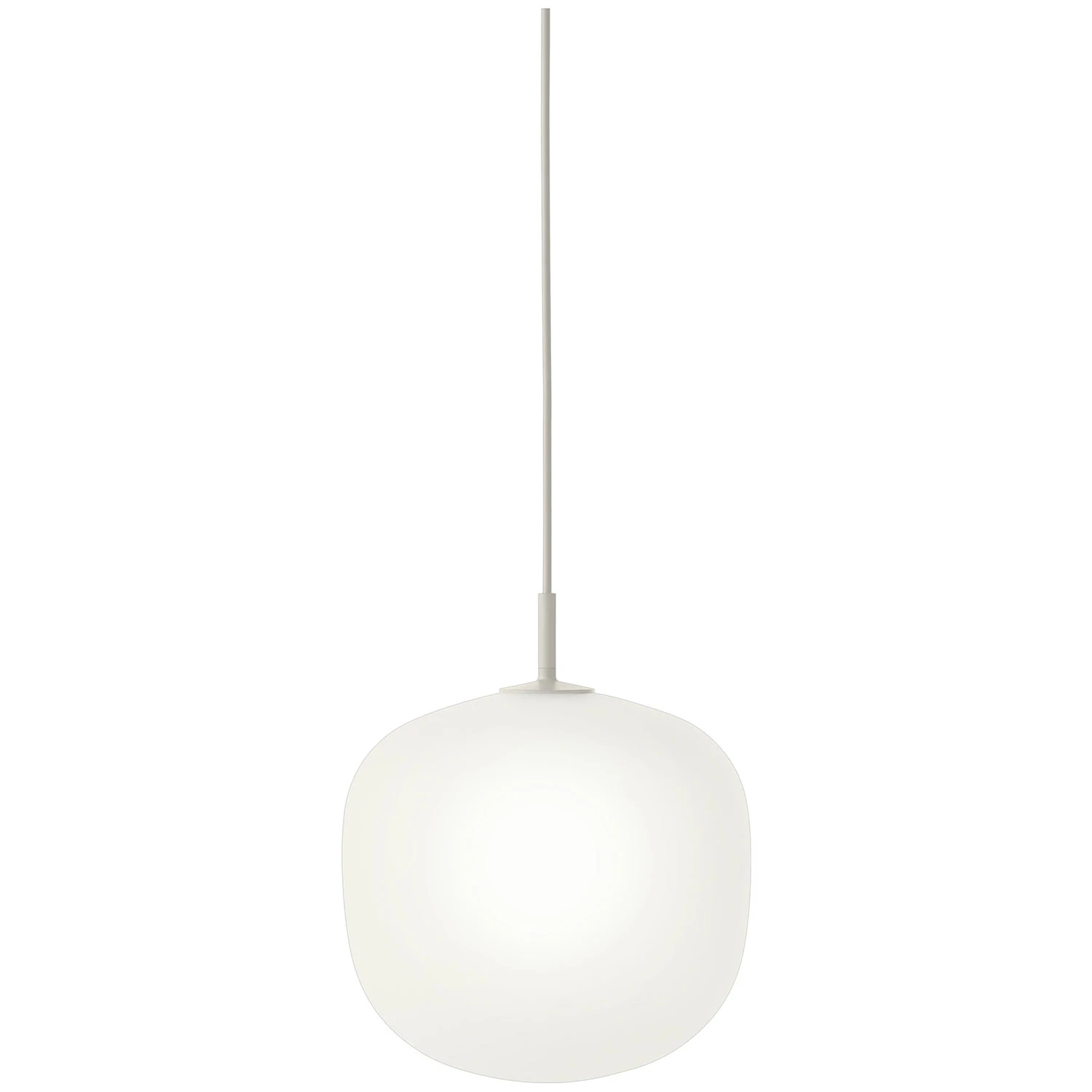 Muuto Rime Pendel 25 Cm - Pendellampor Pvc Grå