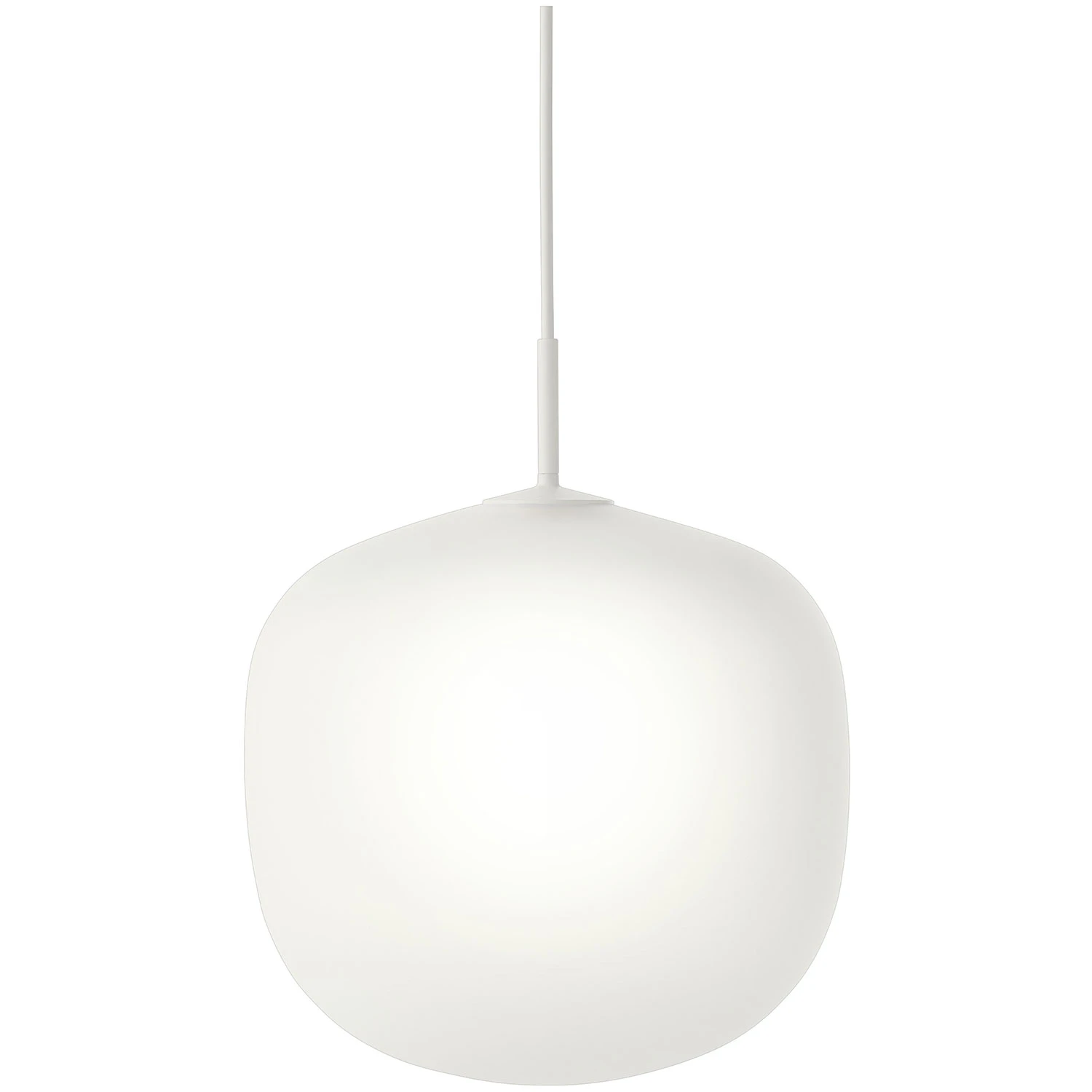 Muuto Rime Pendel Ø37 Cm - Pendellampor Munblåst Glas Vit