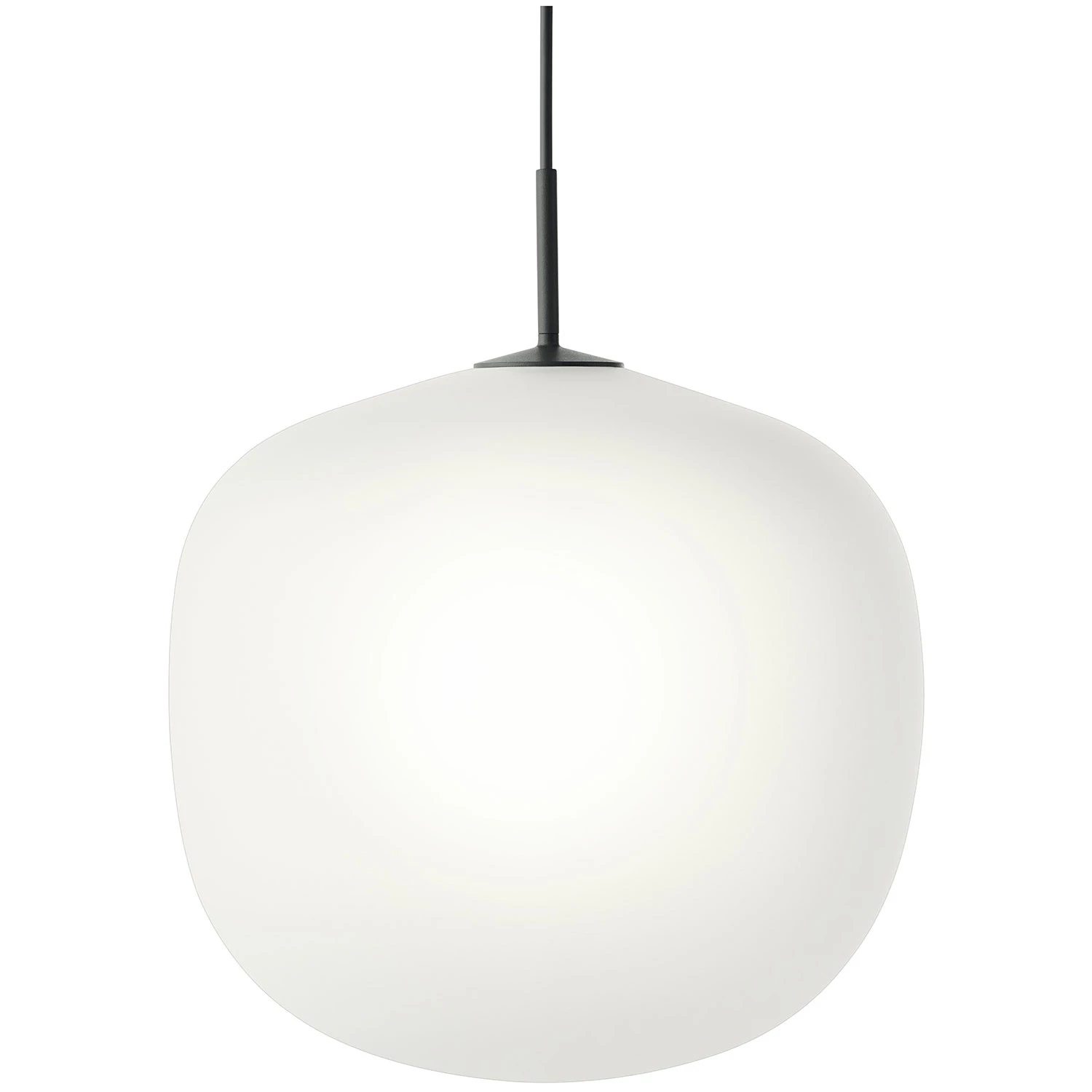 Muuto Rime Pendel Ø45 Cm - Pendellampor Munblåst Glas Svart